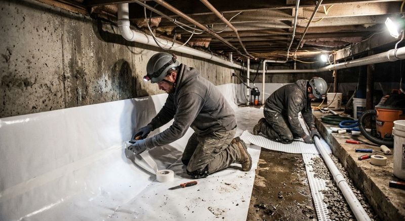Basement Seepage Repair in Greenville, SC