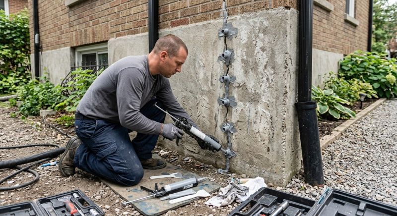 Cracked Basement Floor Repair in Greenville, SC