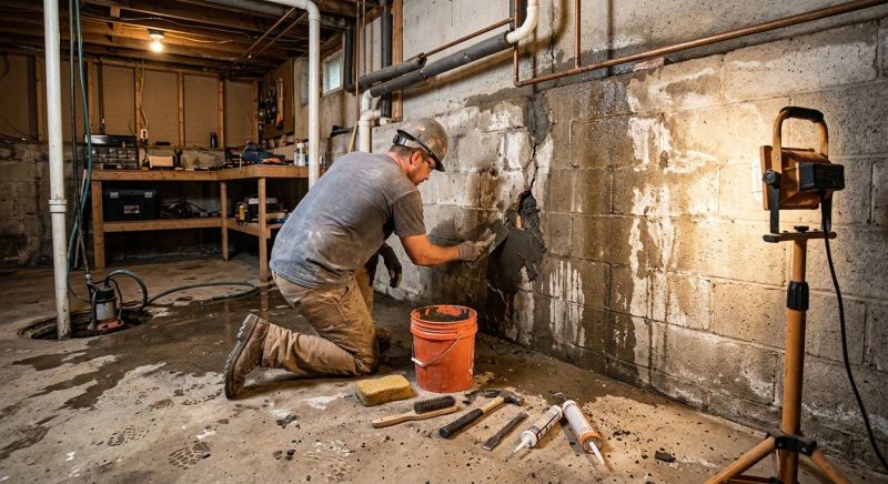 Foundation Leak Repair in Fredericksburg, VA