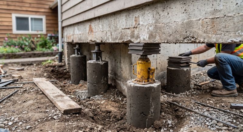 Foundation Pier Leveling in Fort Collins, CO