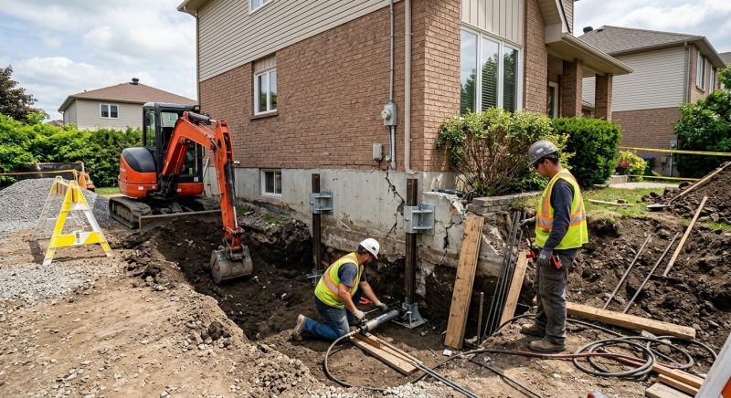 Foundation Settlement Repair in Greenville, SC