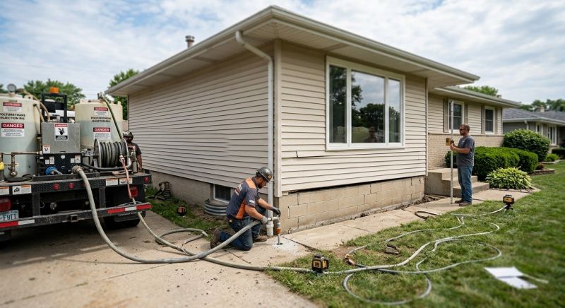 Sinking Foundation Lifting in Fort Collins, CO