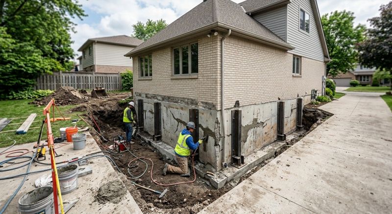 Sinking Foundation Repair in Greenville, SC