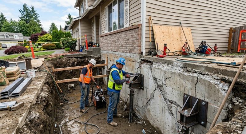 Slab Foundation Repair in Greenville, SC